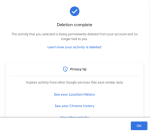 Nenhuma atividade vai aparecer.