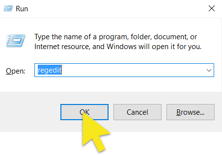 type-regedit