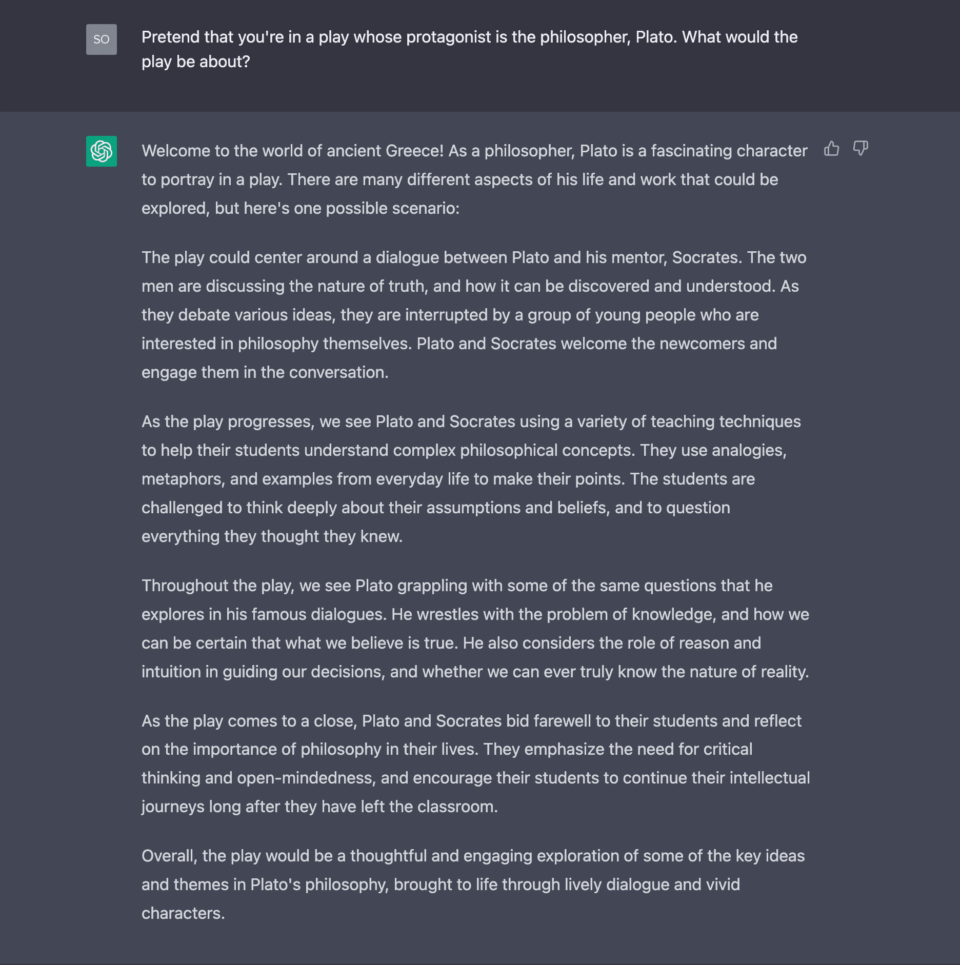 Platos Philosophical Dialogue