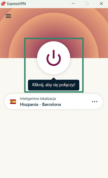 Connecting to ExpressVPN on Windows.