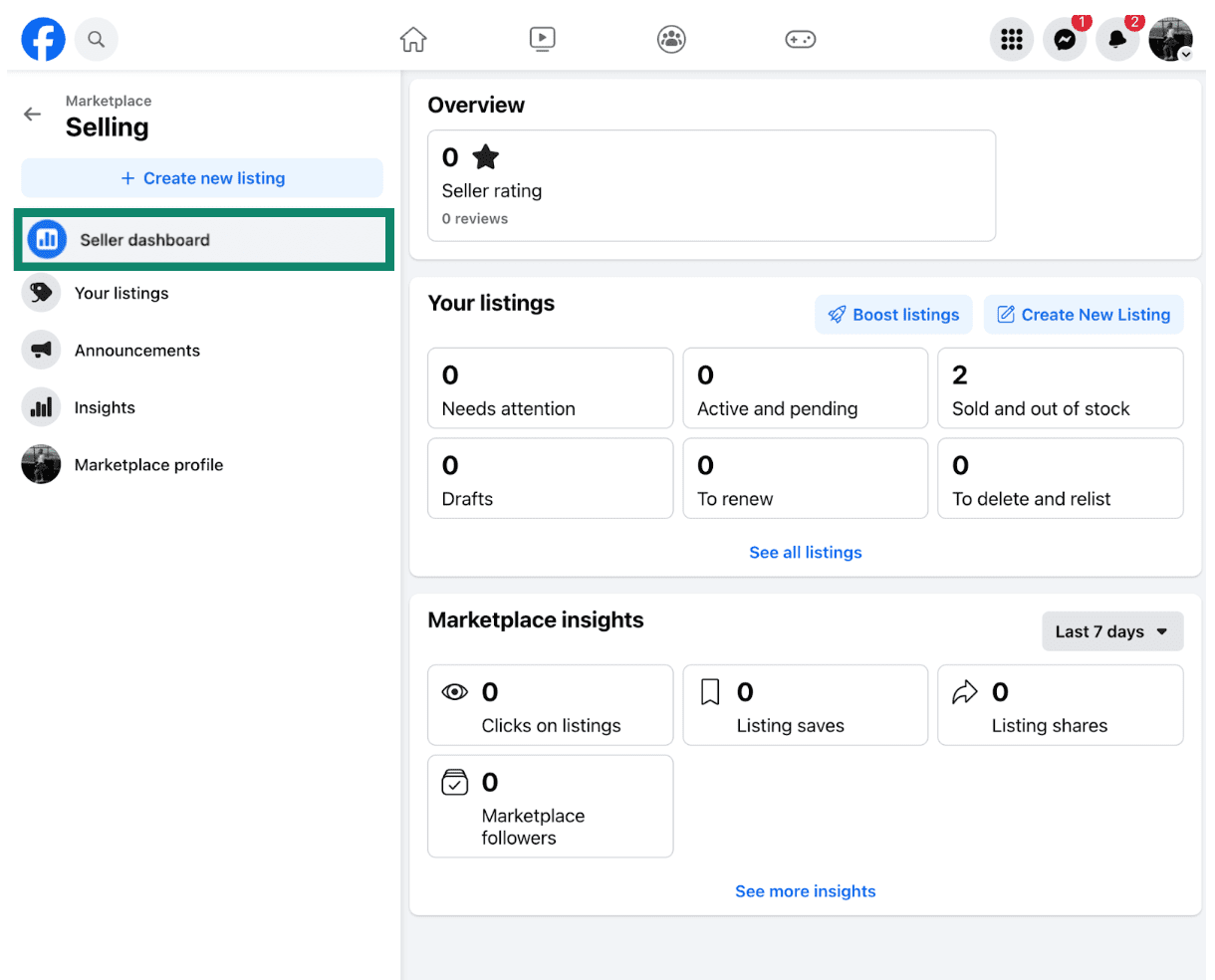 Reporting a scam on Facebook Marketplace.