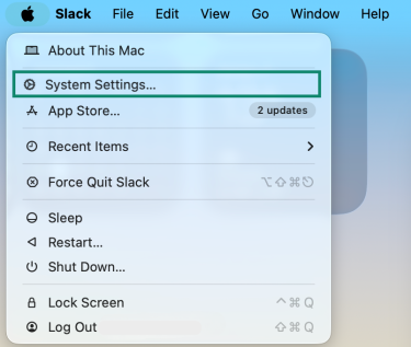 The Apple menu is open.