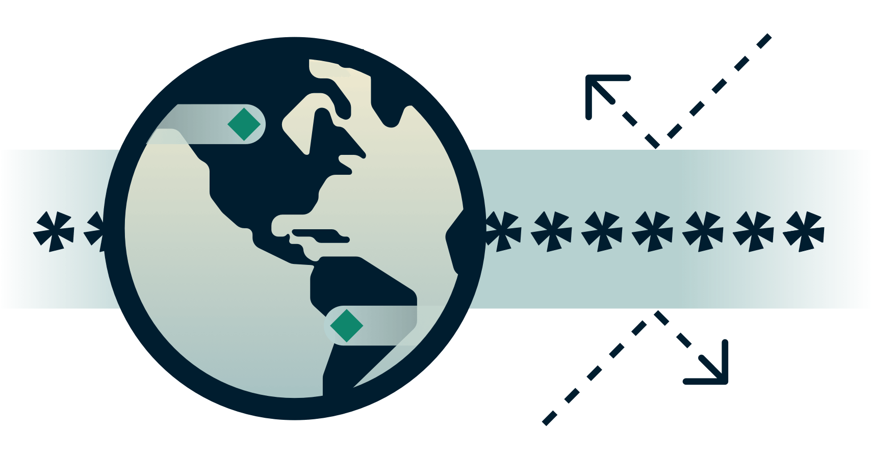 矢が跳ね返ってくる暗号化トンネルがある地球。