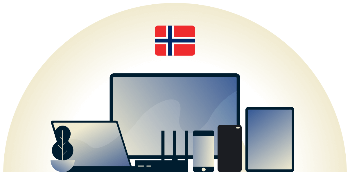 Norway VPN, der beskytter en række forskellige enheder.