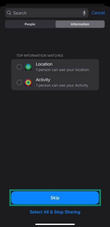 Skipping the first step of the Safety Check in iOS.