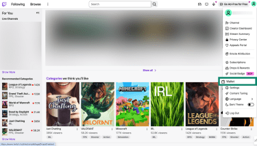 Twitch Connections settings tab showing Other Connections section for authorized apps.