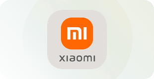 Şeffaf arka planda Xiaomi logosu